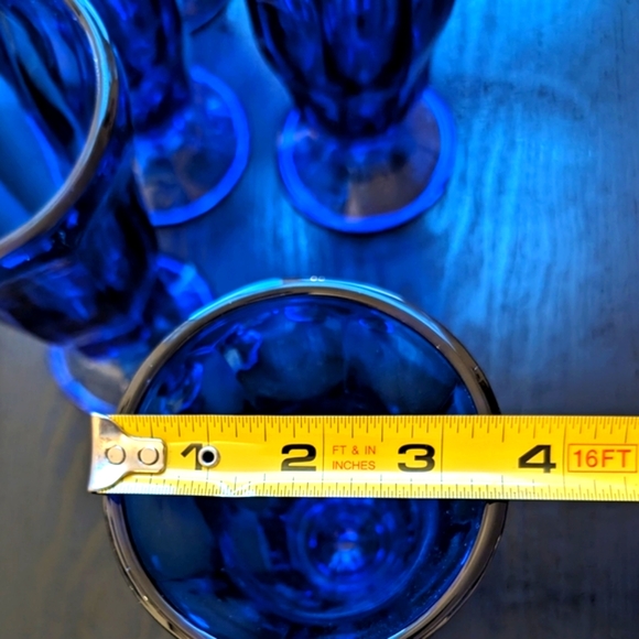 Fountain ware, Ice Cream Dish, Parfait Glasses, Cobalt Blue - Picture 4 of 5